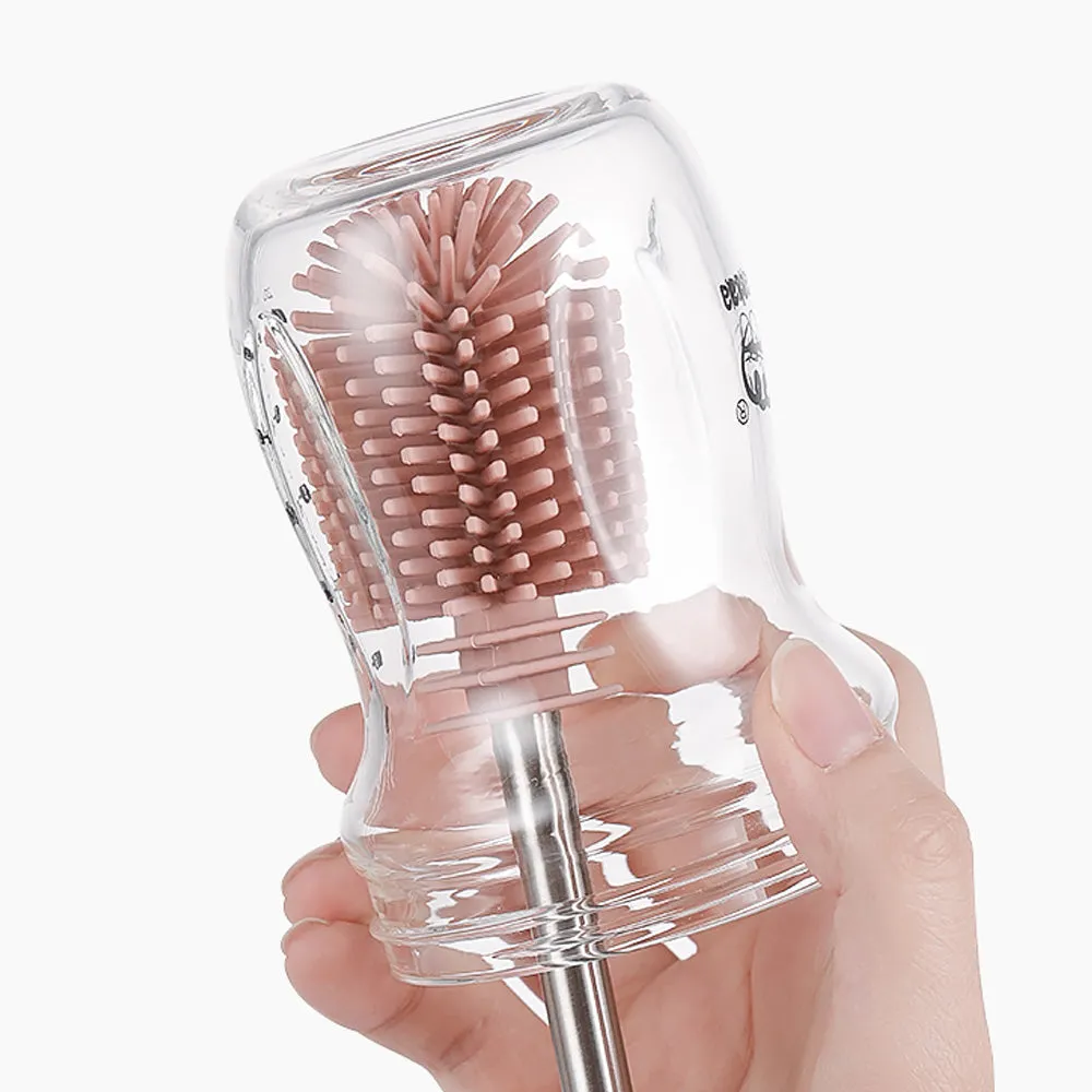Haakaa Double-Ended Silicone Cleaning Brush - Sueva Grey (Min. of 4 PK , multiples of 4 PK)