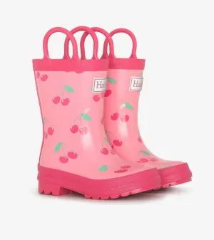 Hatley Girls Cherries Rain Boots with Handles