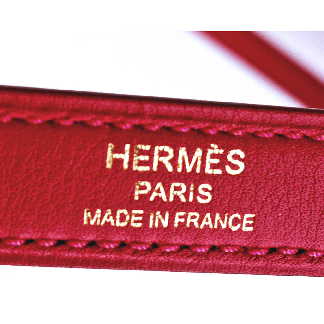 Hermes Vermillion Lipstick Red 25cm Swift Leather Kelly Gold GHW Jewel