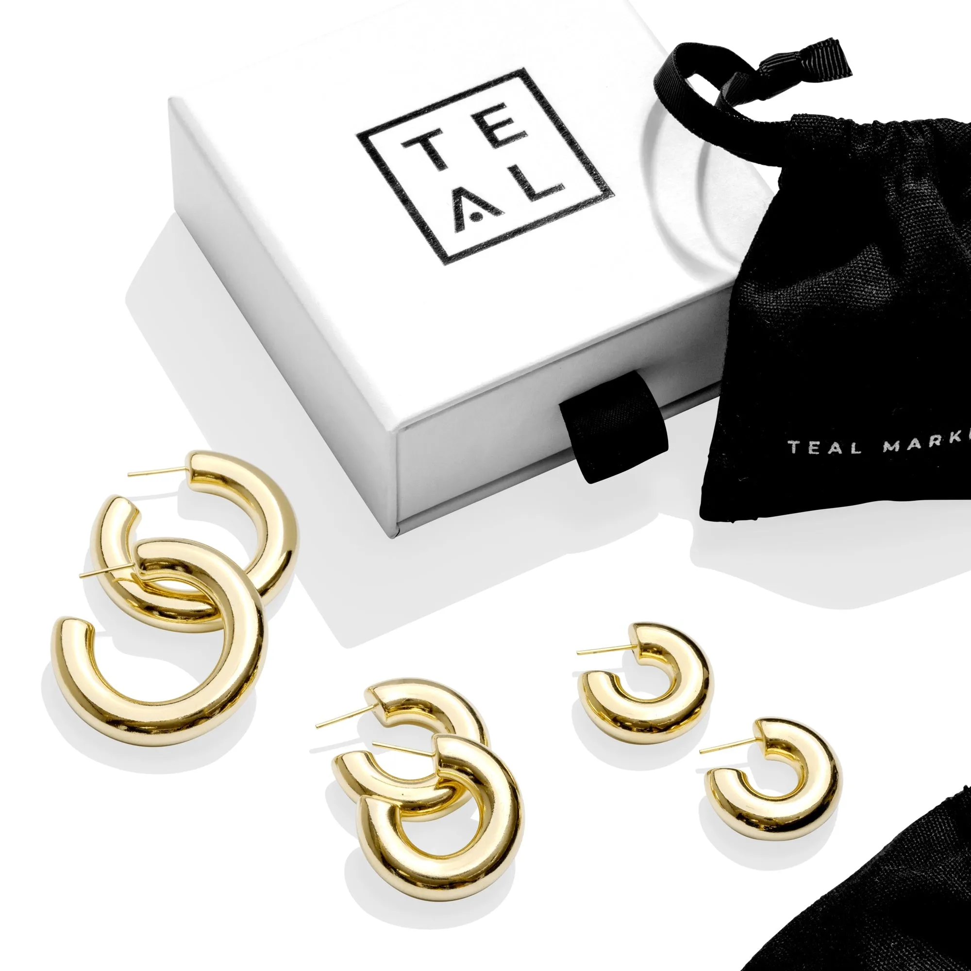 HOLLOW HOOPS MEDIUM - GOLD