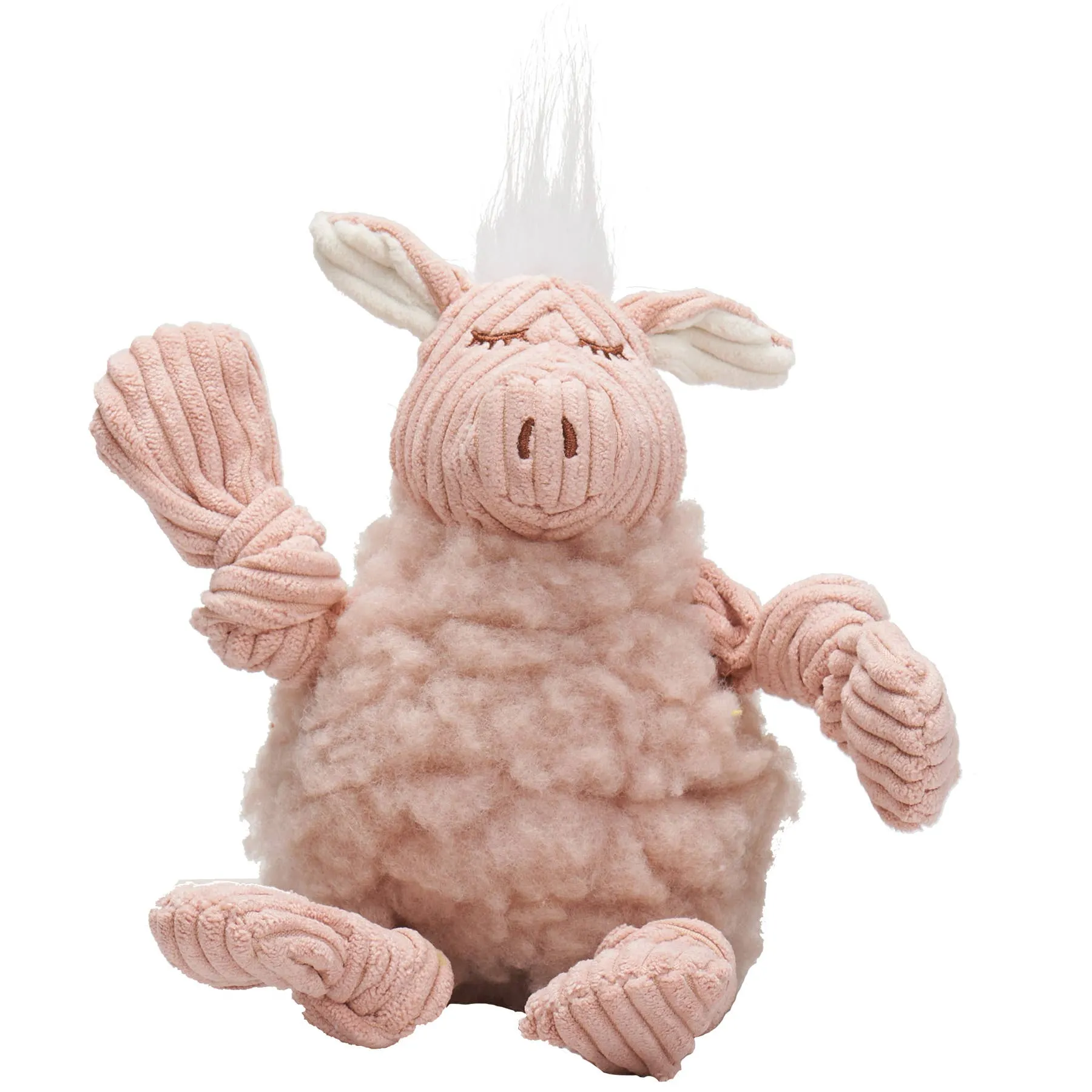 HuggleGroup - Penelope Pig HuggleFleece® FlufferKnottie™ Plush Dog Toy