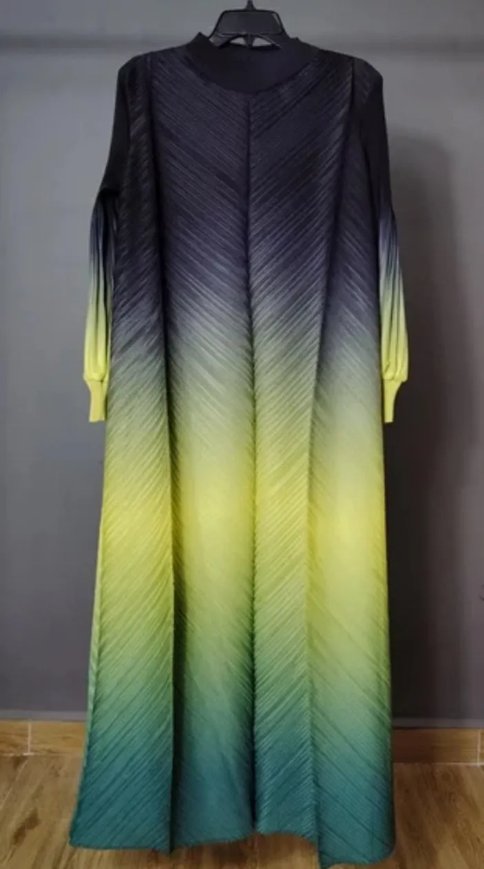 Jemilah Rose OMBRE- 3D Petals Pleats Maxi Dress (3 colors)