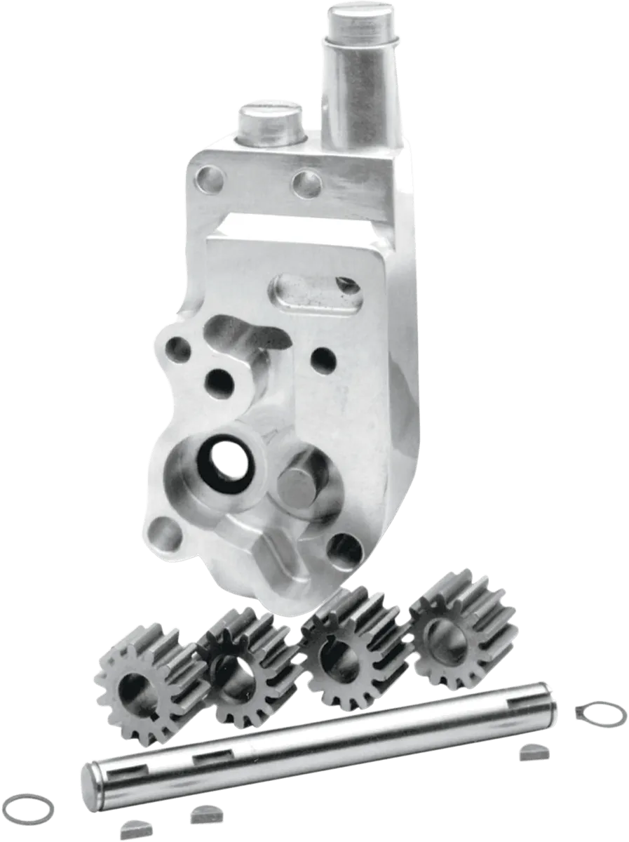 Jims 1711EB Flow Pro 1 Billet Oil Pump Body - OEM Black Wrinkle