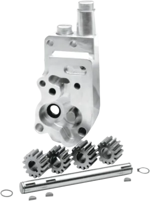 Jims 1711EB Flow Pro 1 Billet Oil Pump Body - OEM Black Wrinkle