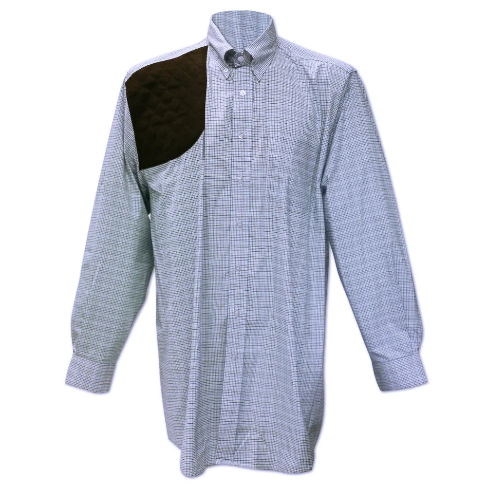 Kevin's Big & Tall Blue/Royal Tattersall Performance Right Hand Long Sleeve Shooting Shirt