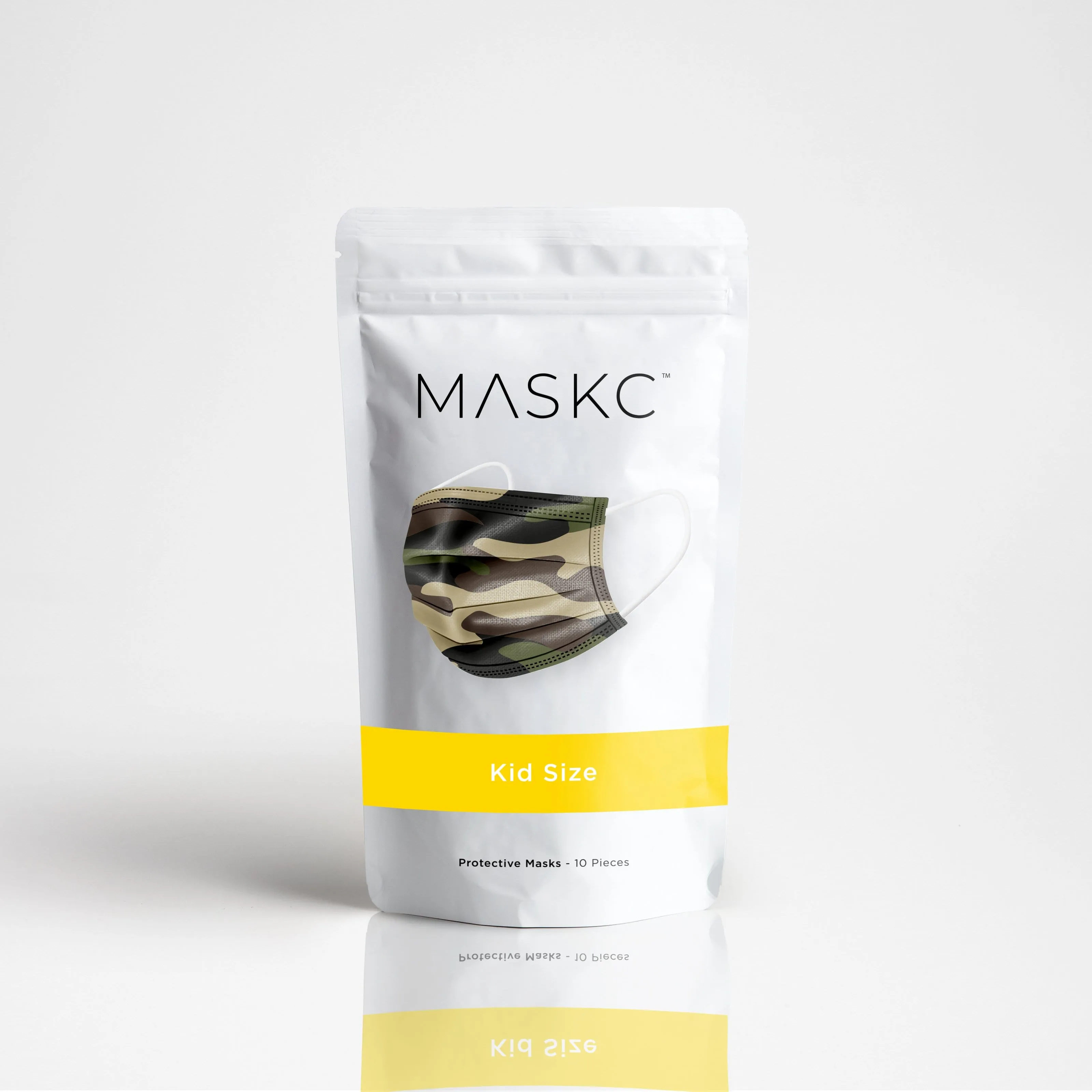 Kids - Green Camo Face Masks