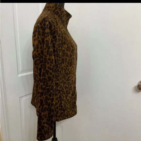 Lauren Ralph Lauren Leopard Print Fleece Jacket