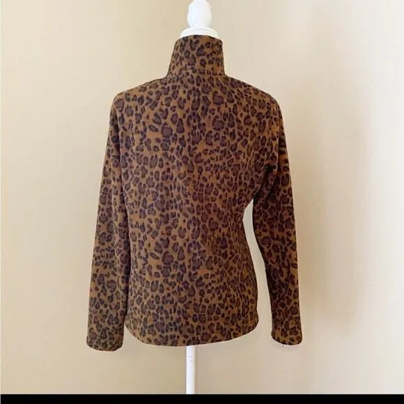 Lauren Ralph Lauren Leopard Print Fleece Jacket