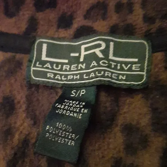 Lauren Ralph Lauren Leopard Print Fleece Jacket