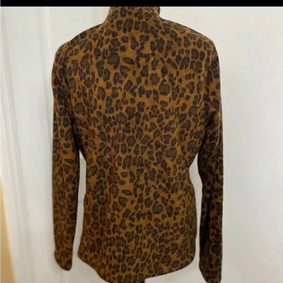 Lauren Ralph Lauren Leopard Print Fleece Jacket