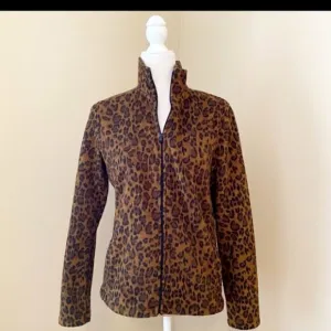 Lauren Ralph Lauren Leopard Print Fleece Jacket
