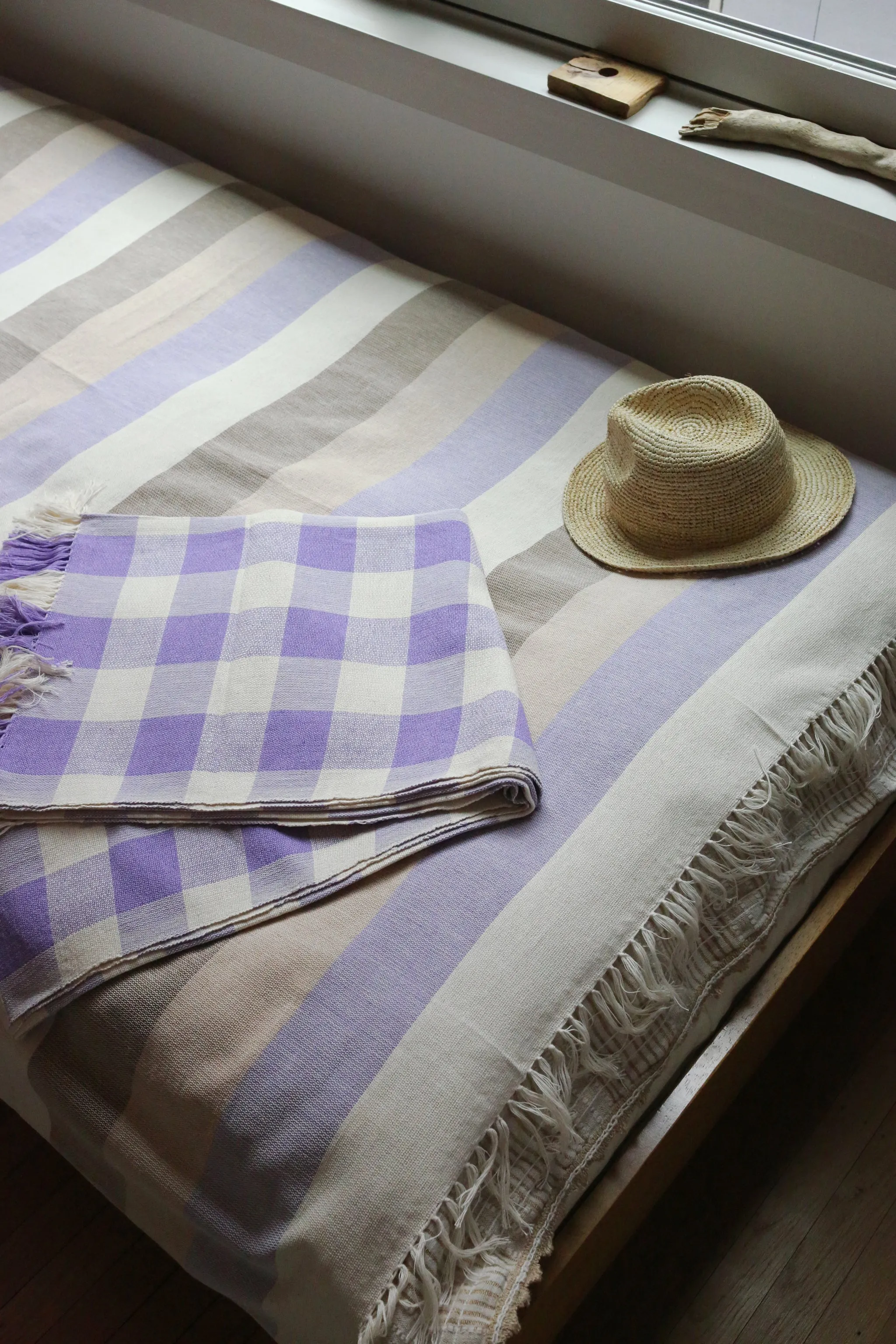 Lavender Stripe Blanket