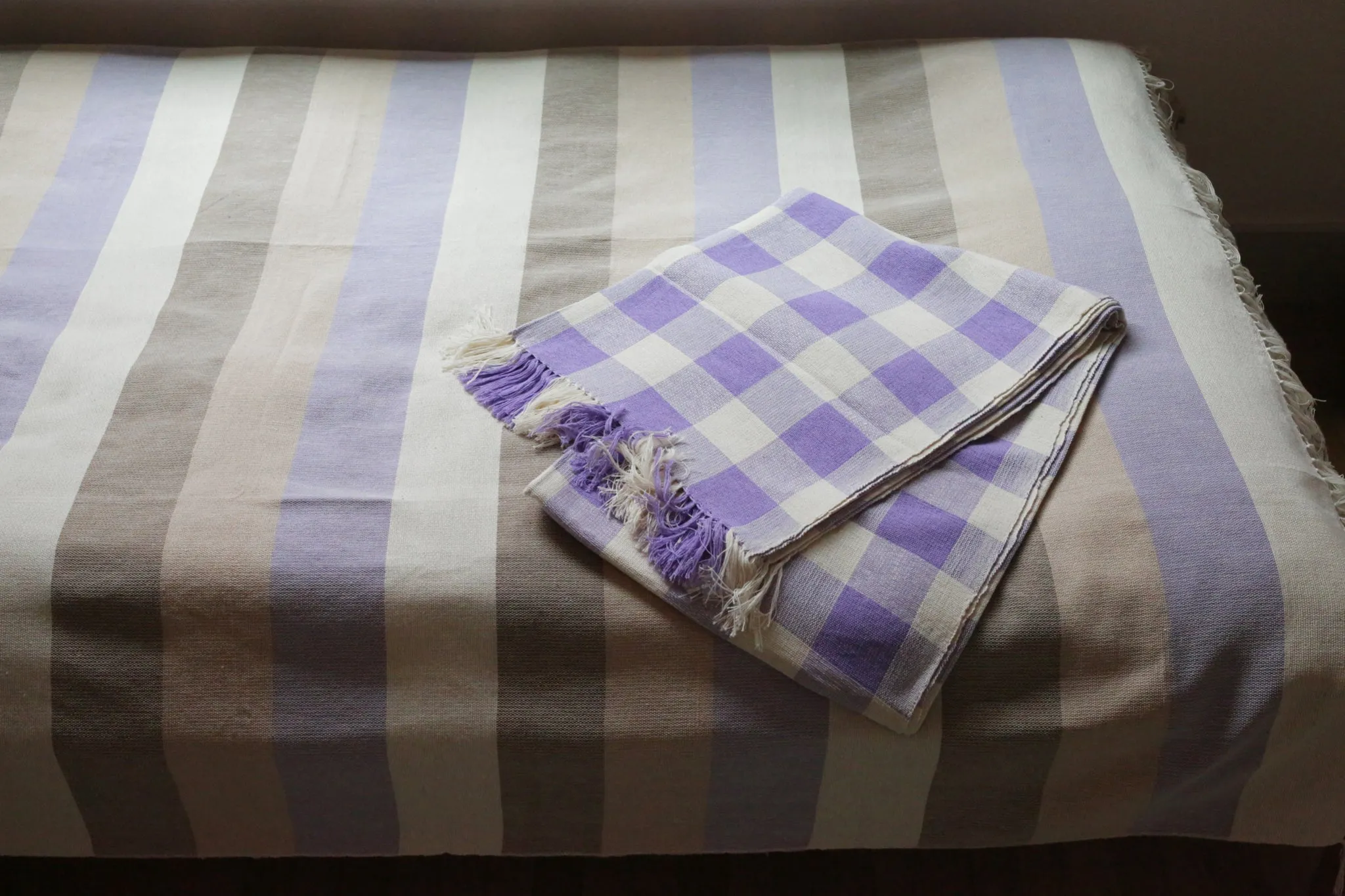 Lavender Stripe Blanket