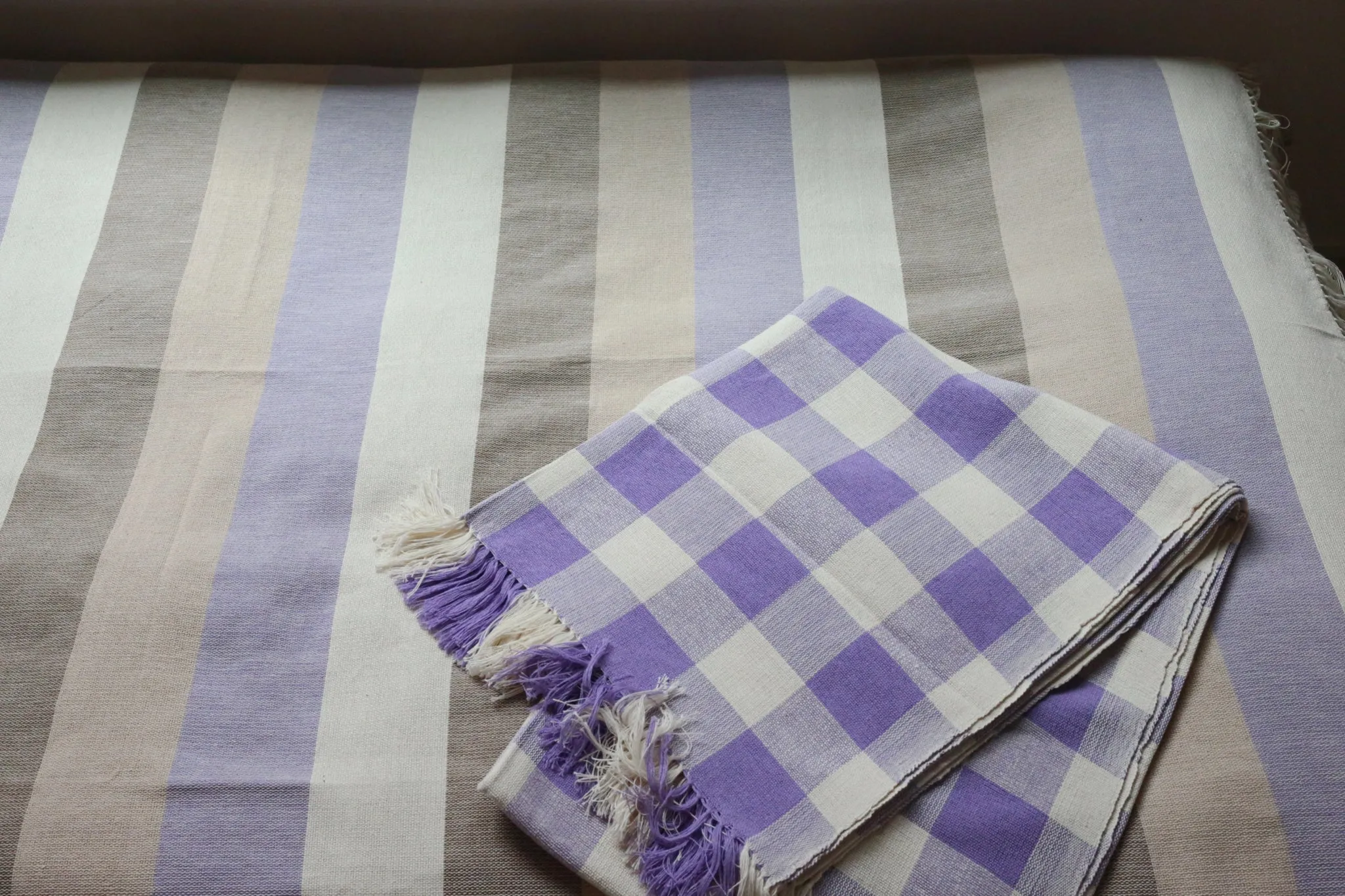 Lavender Stripe Blanket