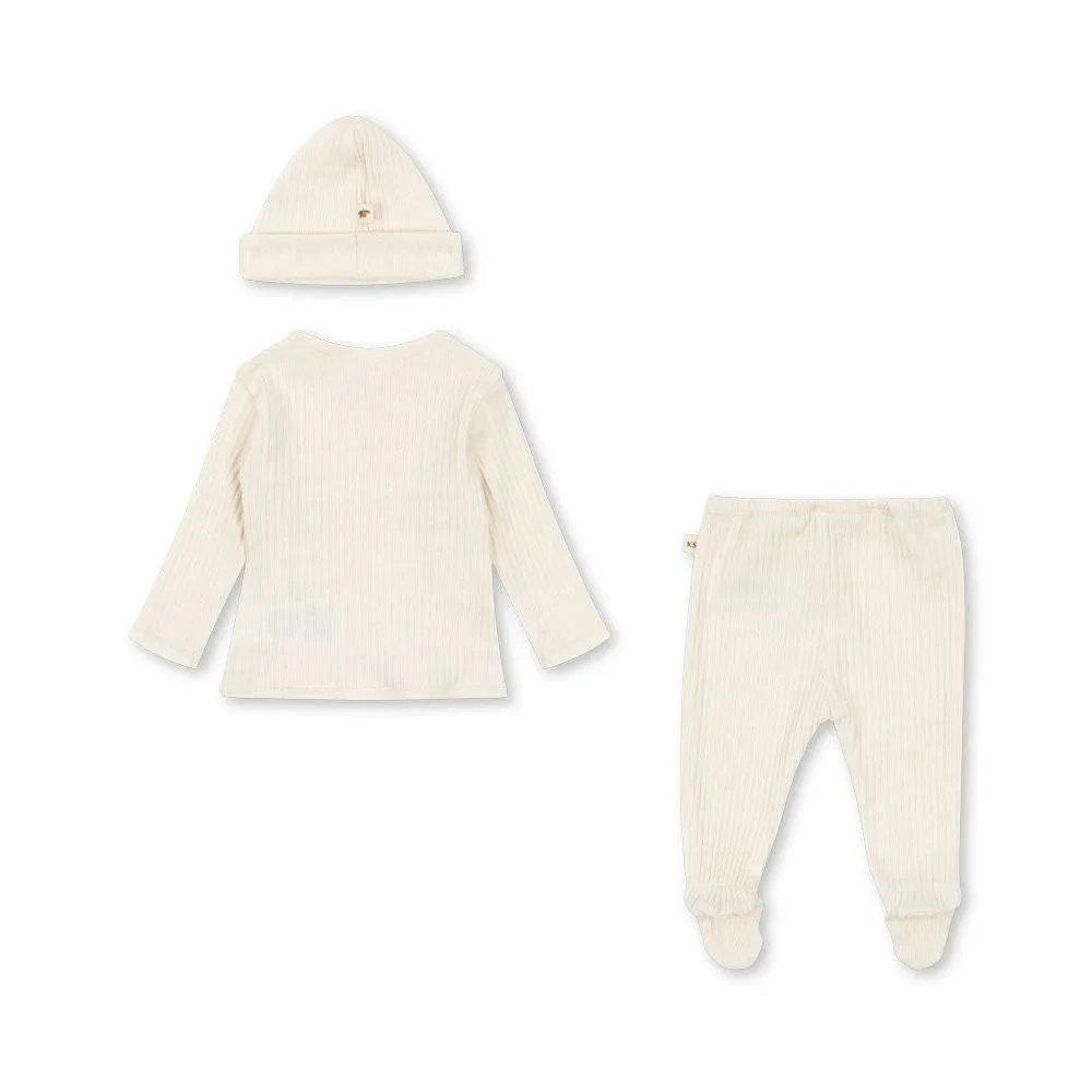 Lemon Embroidered Newborn Baby Essentials 3 Piece Gift Box Set