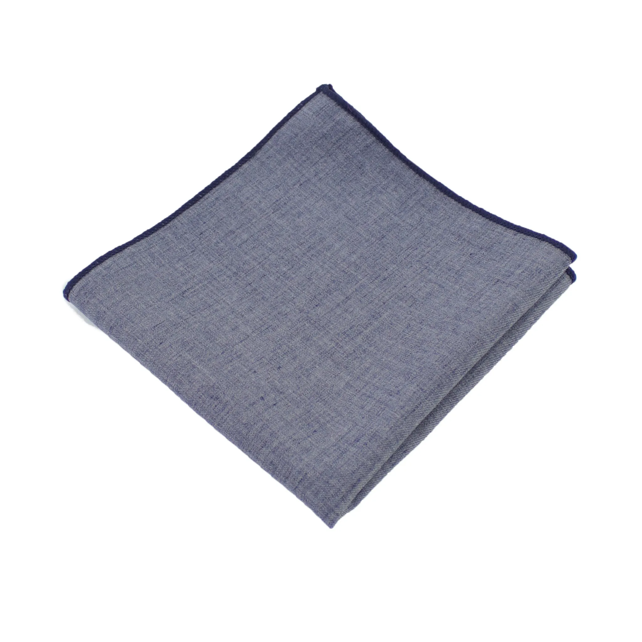 Lightweight Navy Pocket Square