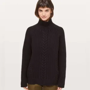 Lululemon Bring The Cozy Black Sweater - 2