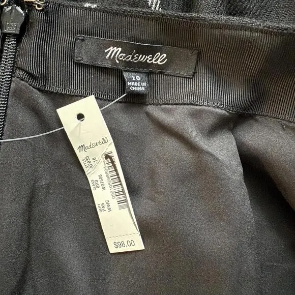Madewell Museum Patch-Pocket Mini Skirt in Windowpane Size 10