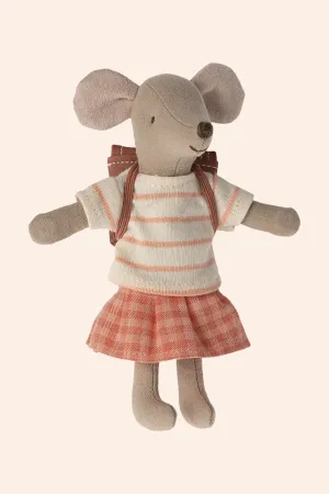 Maileg Tricycle Mouse, Big Sister - Coral