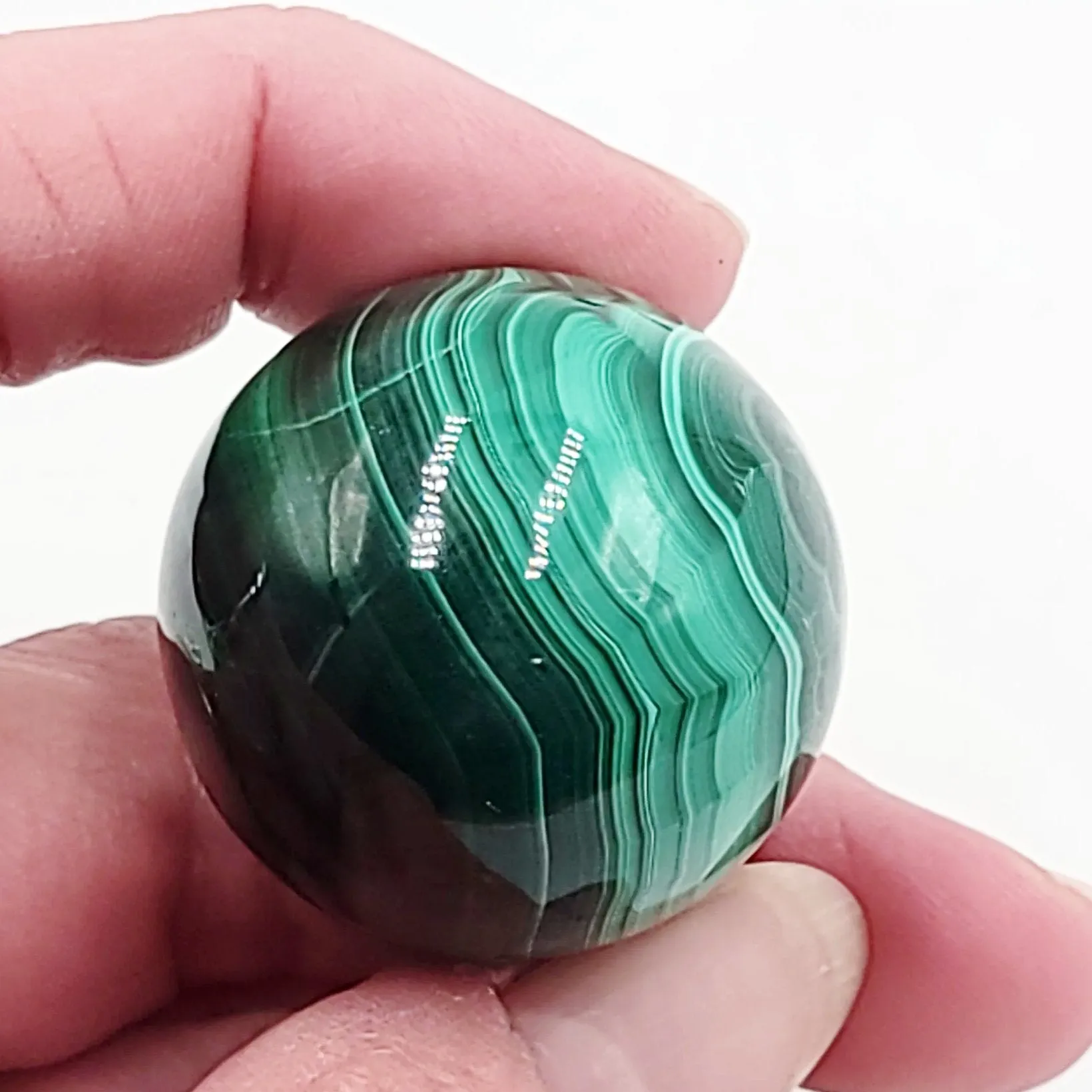 Malachite Sphere 32mm 68g