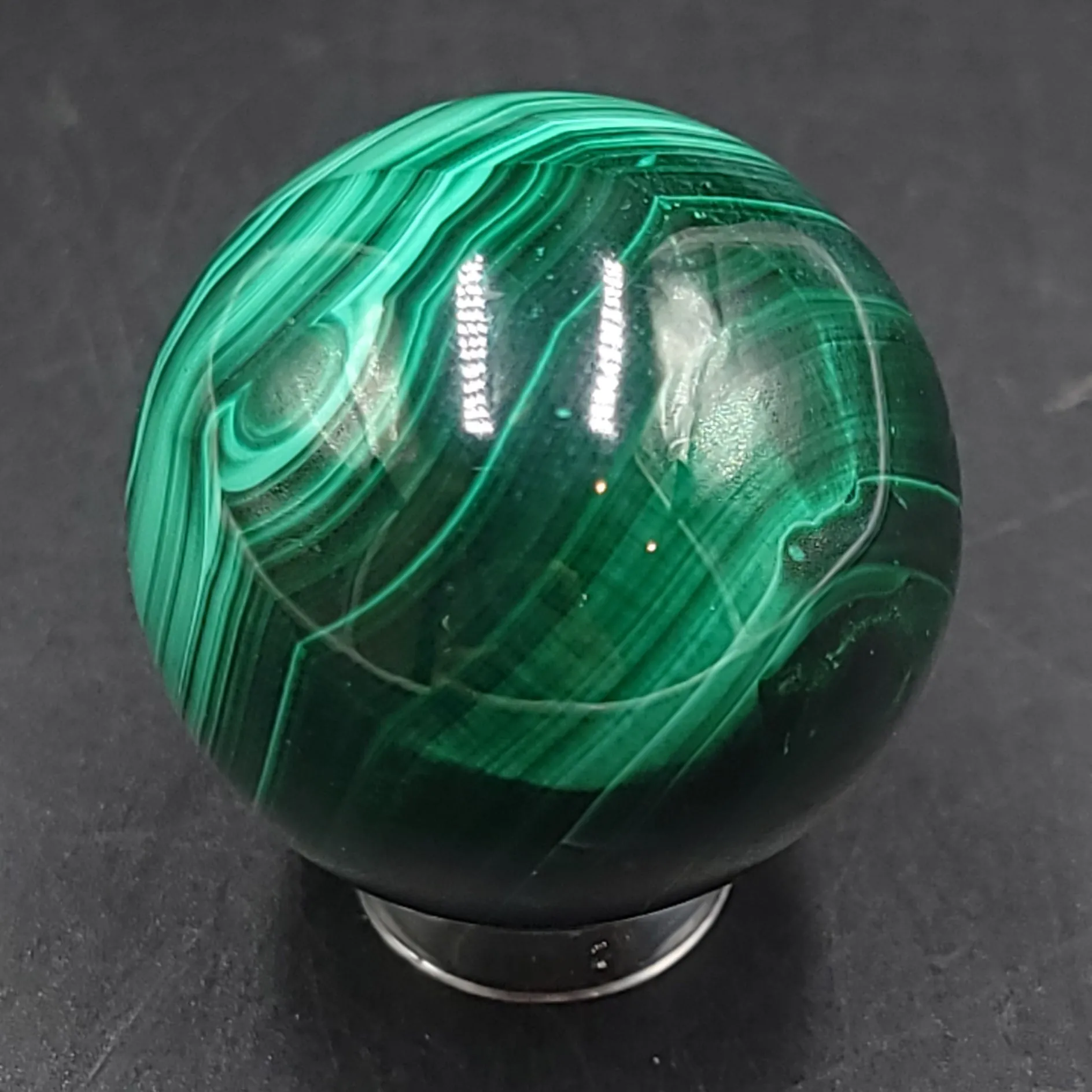 Malachite Sphere 32mm 68g