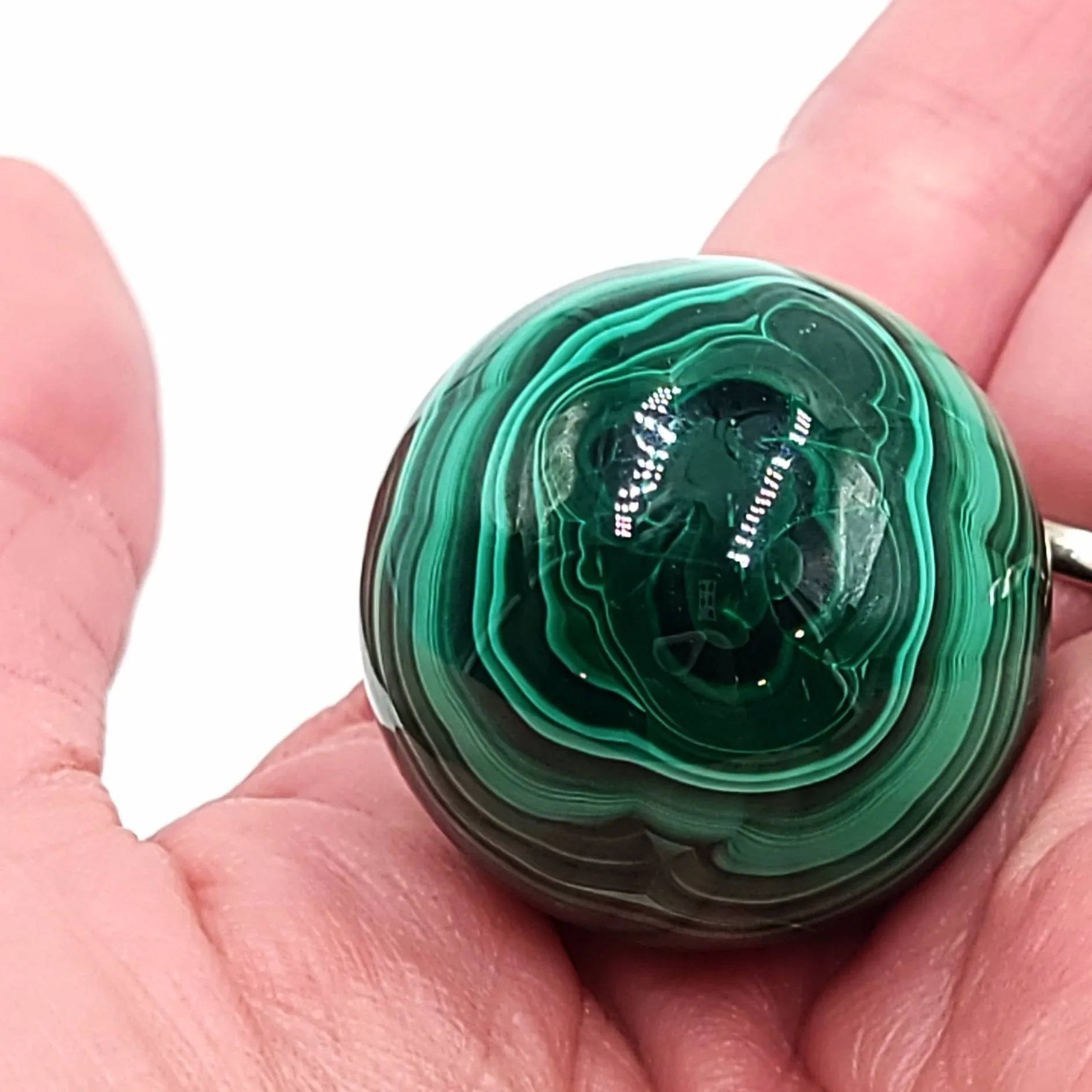 Malachite Sphere 32mm 68g