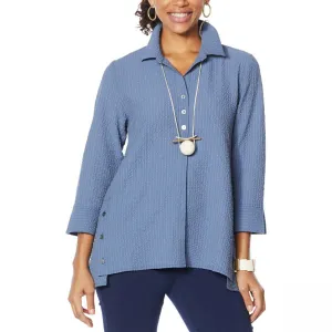 MarlaWynne Women's Running Stitch Butterfly Shirt