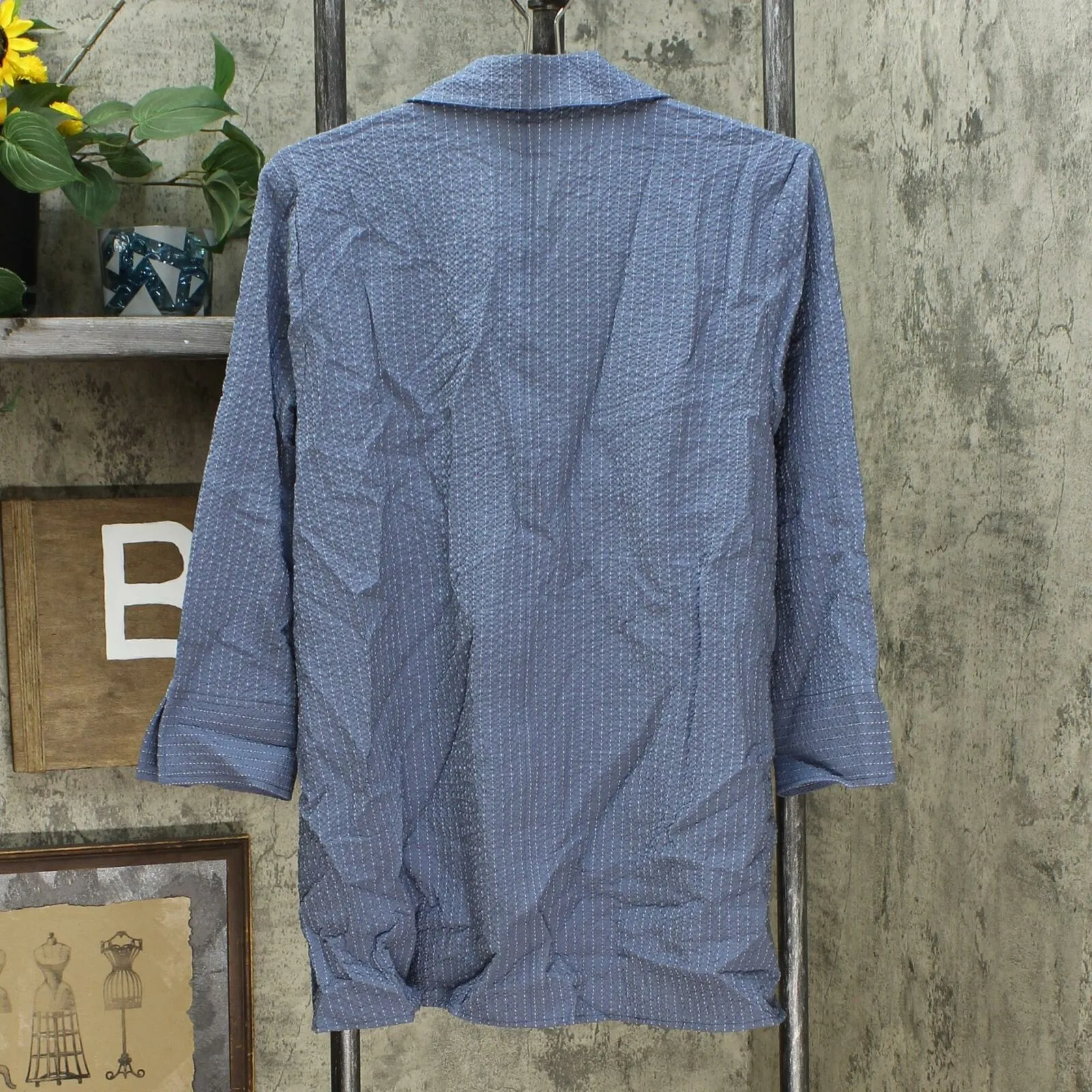 MarlaWynne Women's Running Stitch Butterfly Shirt