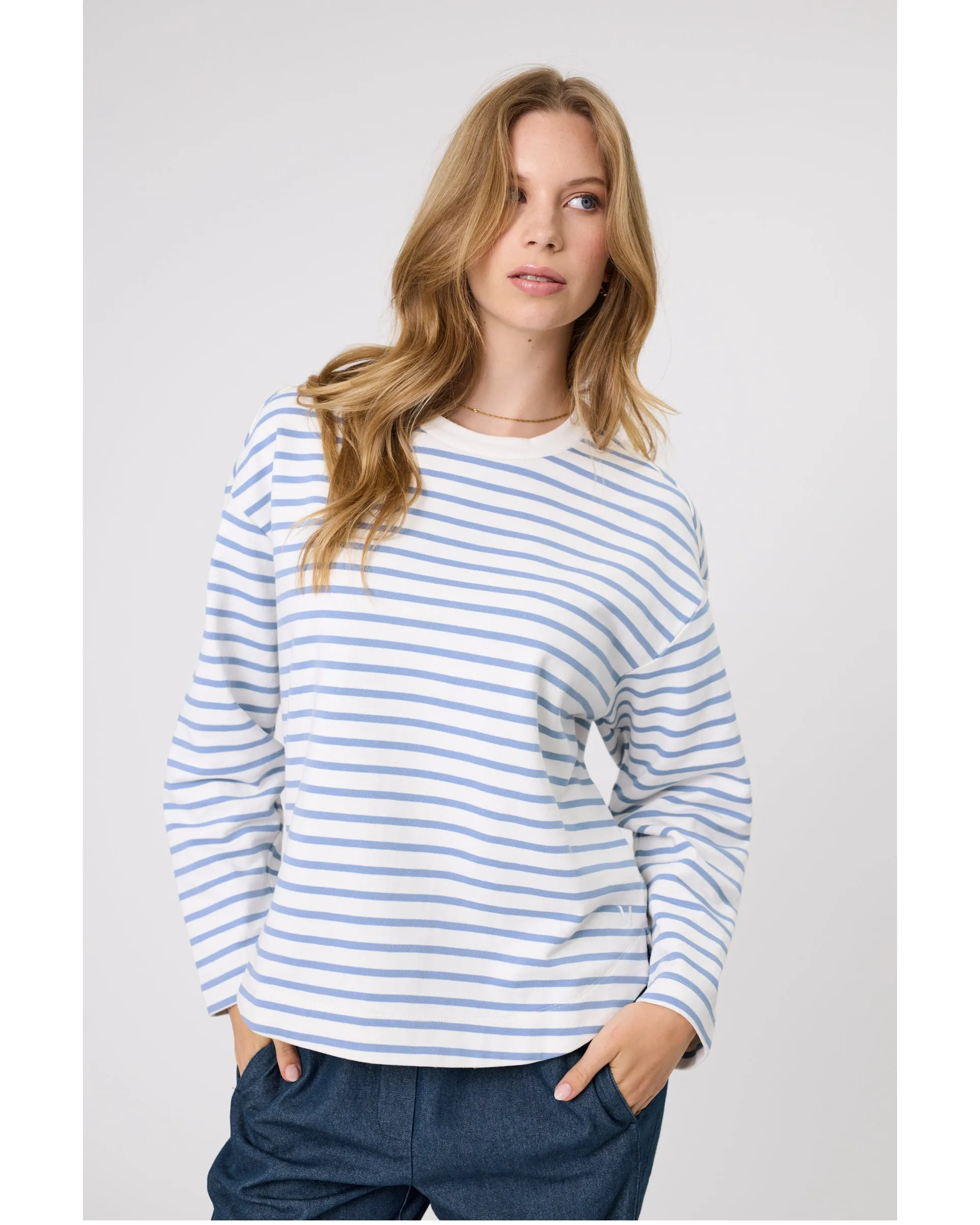 Marlow Solo Crew Sweat  - Power Stripe