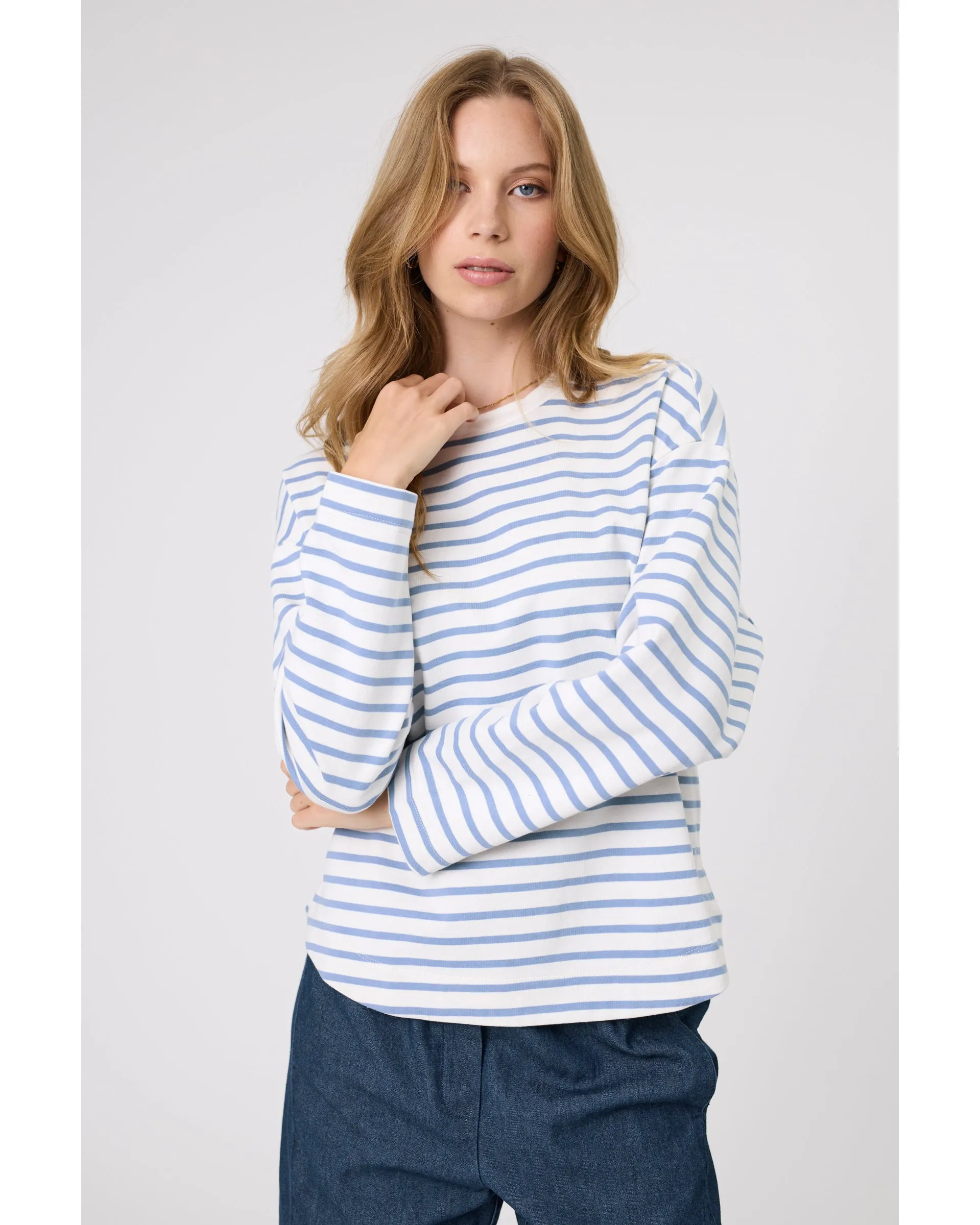 Marlow Solo Crew Sweat  - Power Stripe