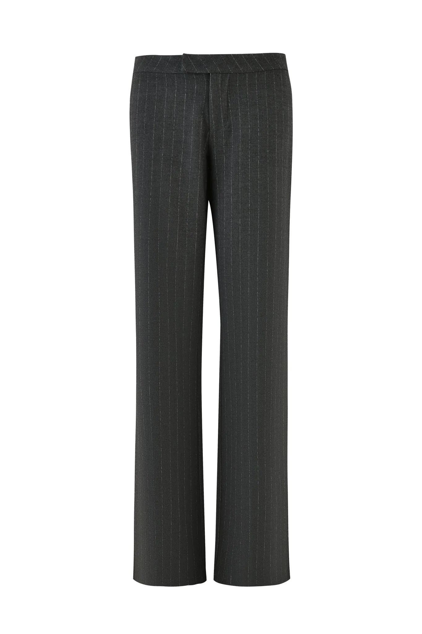 MARRION PANT - GREY : PINSTRIPE