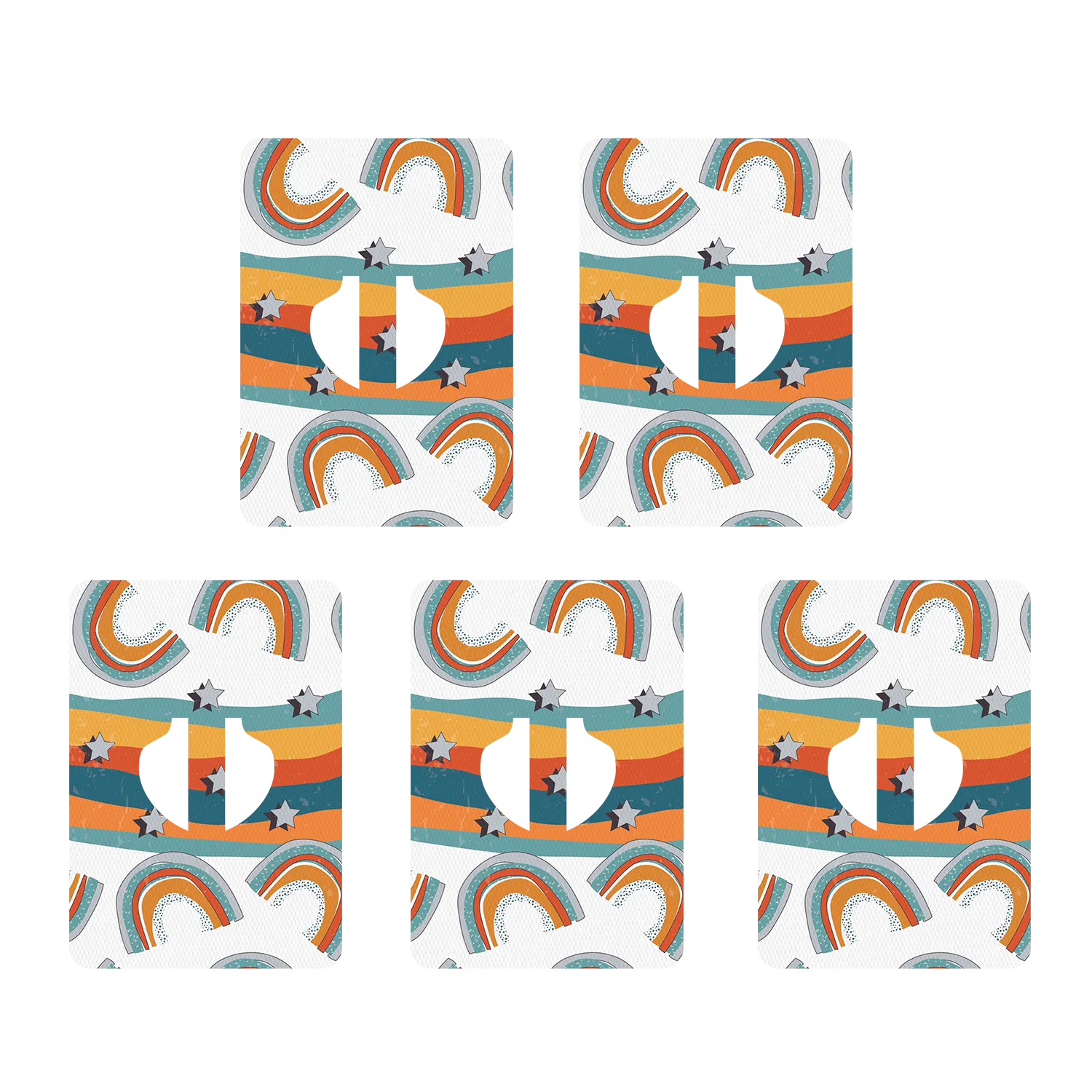 Medtronic Orange Rainbow Design Patches