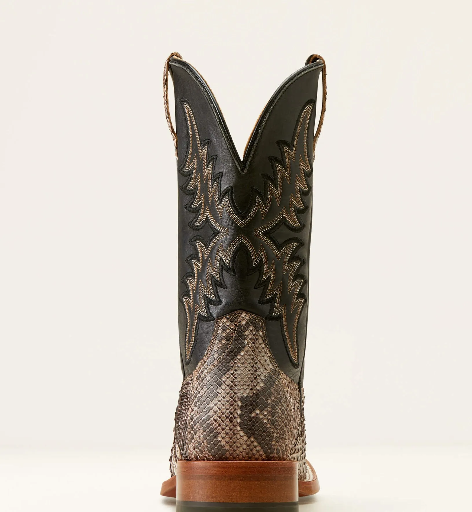 Men’s Ariat Dry Gulch Tan Python Ancient Black Boots
