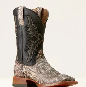 Men’s Ariat Dry Gulch Tan Python Ancient Black Boots