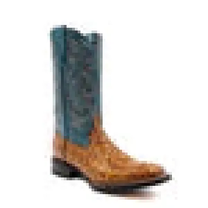 Men's Ferrini Kai Sea Turtle Print Boots Handcrafted Tan 42593-61