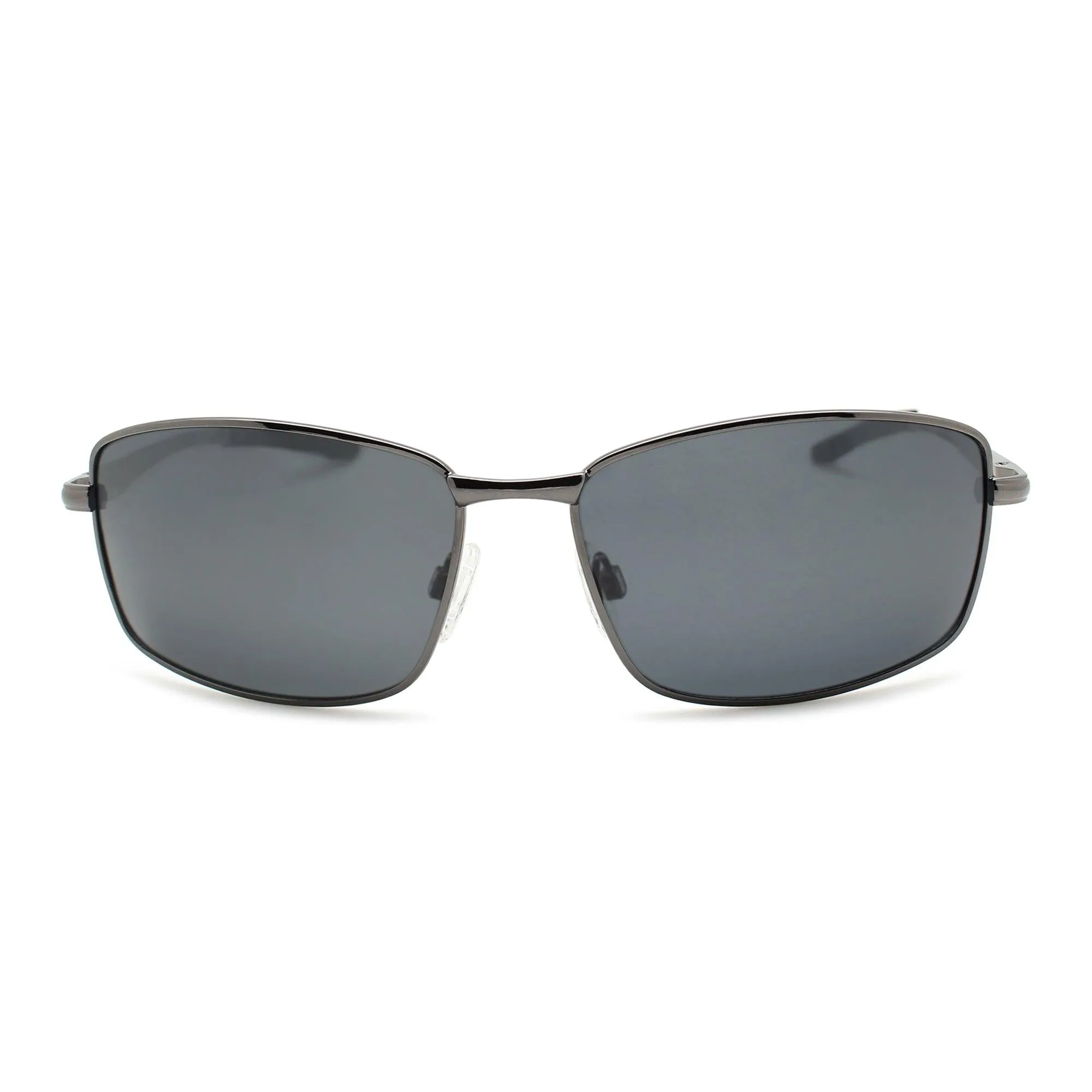 Metal Rectangular Polarized Sunglasses for Men | N-8410P