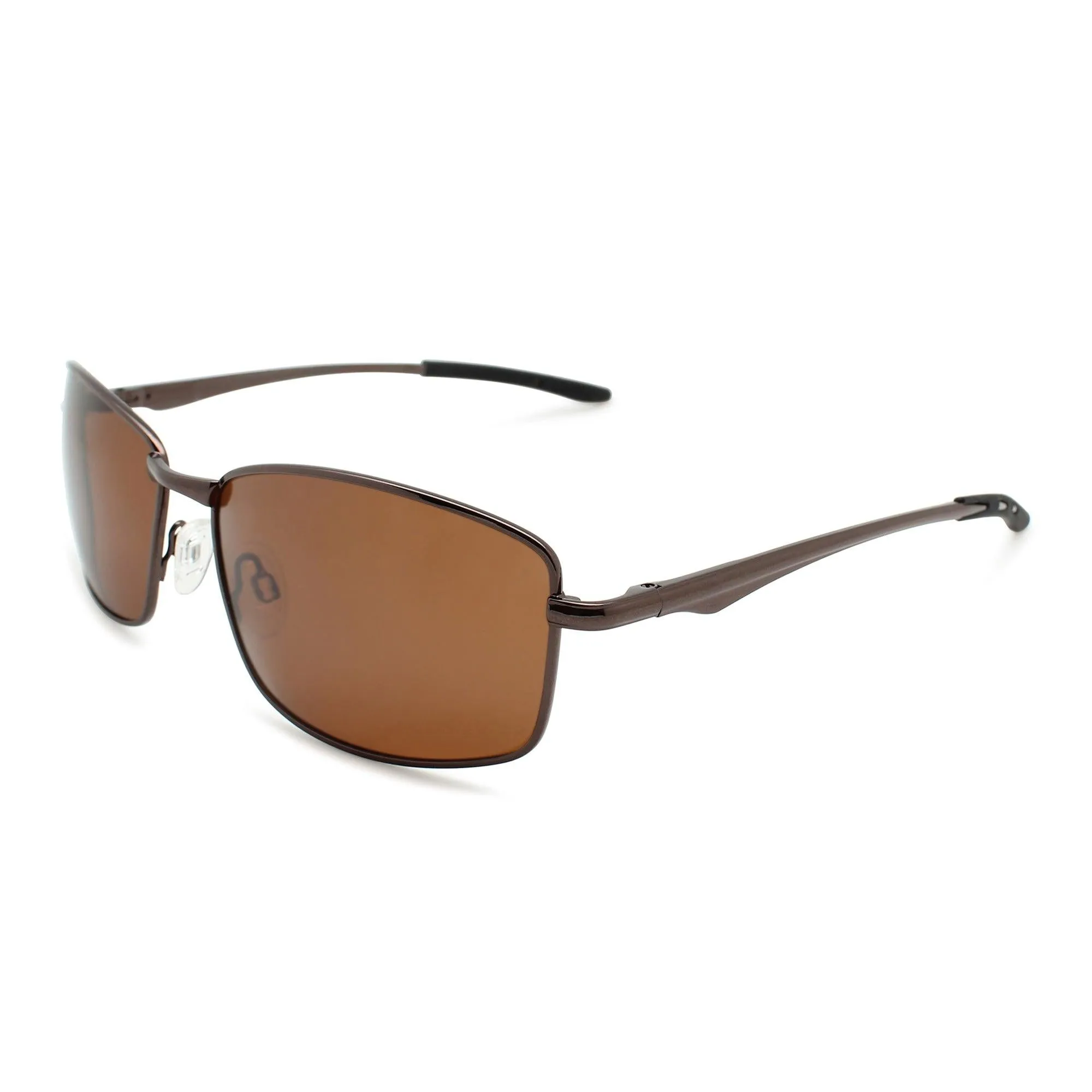 Metal Rectangular Polarized Sunglasses for Men | N-8410P