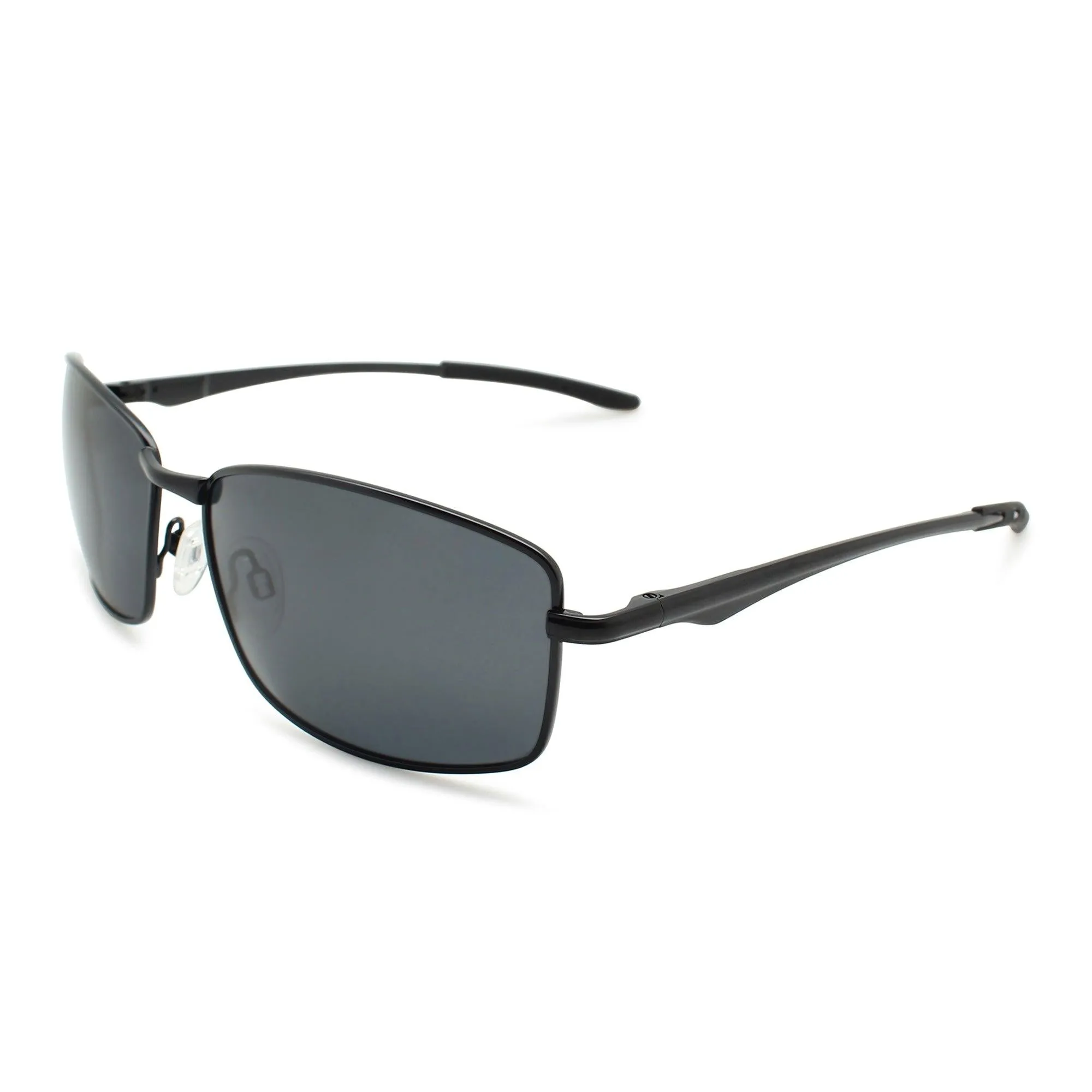 Metal Rectangular Polarized Sunglasses for Men | N-8410P