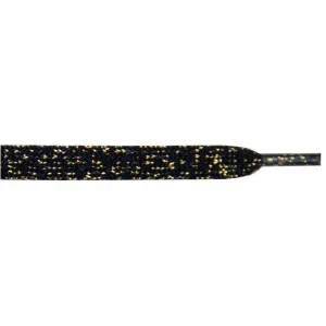 Metallic Flat 3/8" - Black/Gold (1 Pair Pack) Shoelaces