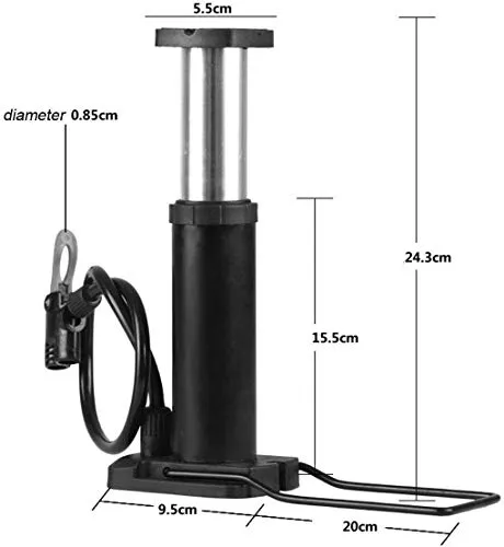 Moolten AIR Floor Pump for Cycle,Bike,Ball,Toys Inflatable(Steel Body)