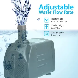 NEW Jebao Jecod PP-388 Submersible Fountain Pond Pump 198gph replace PP-388LV
