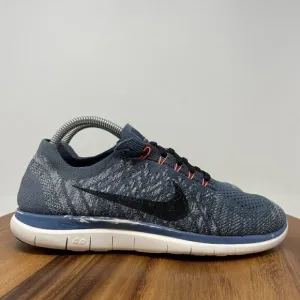 Nike Free 4.0 Flyknit Men's 8 Athletic Running Sneaker Shoes Blue 717075-403