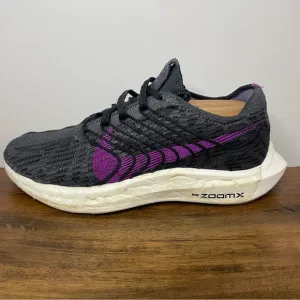 Nike | Pegasus Turbo Next Nature Flyknit Running Shoes - Black Purple ; Mens 8.5