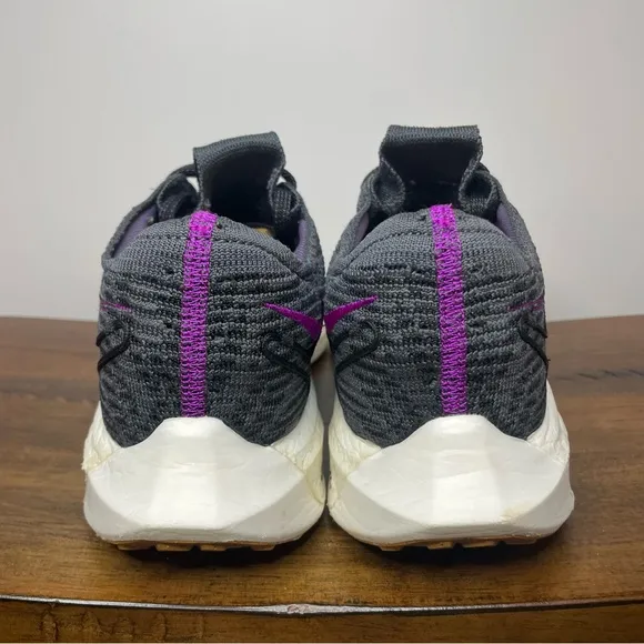 Nike | Pegasus Turbo Next Nature Flyknit Running Shoes - Black Purple ; Mens 8.5