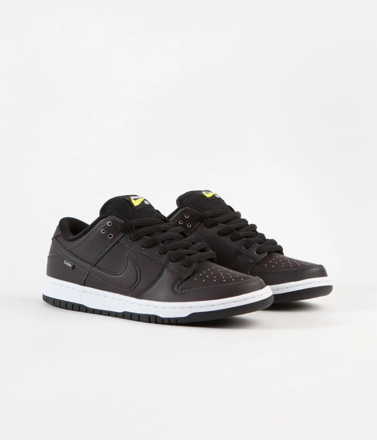 Nike SB x Civilist Dunk Low Pro QS Shoes - Black / Black - Black
