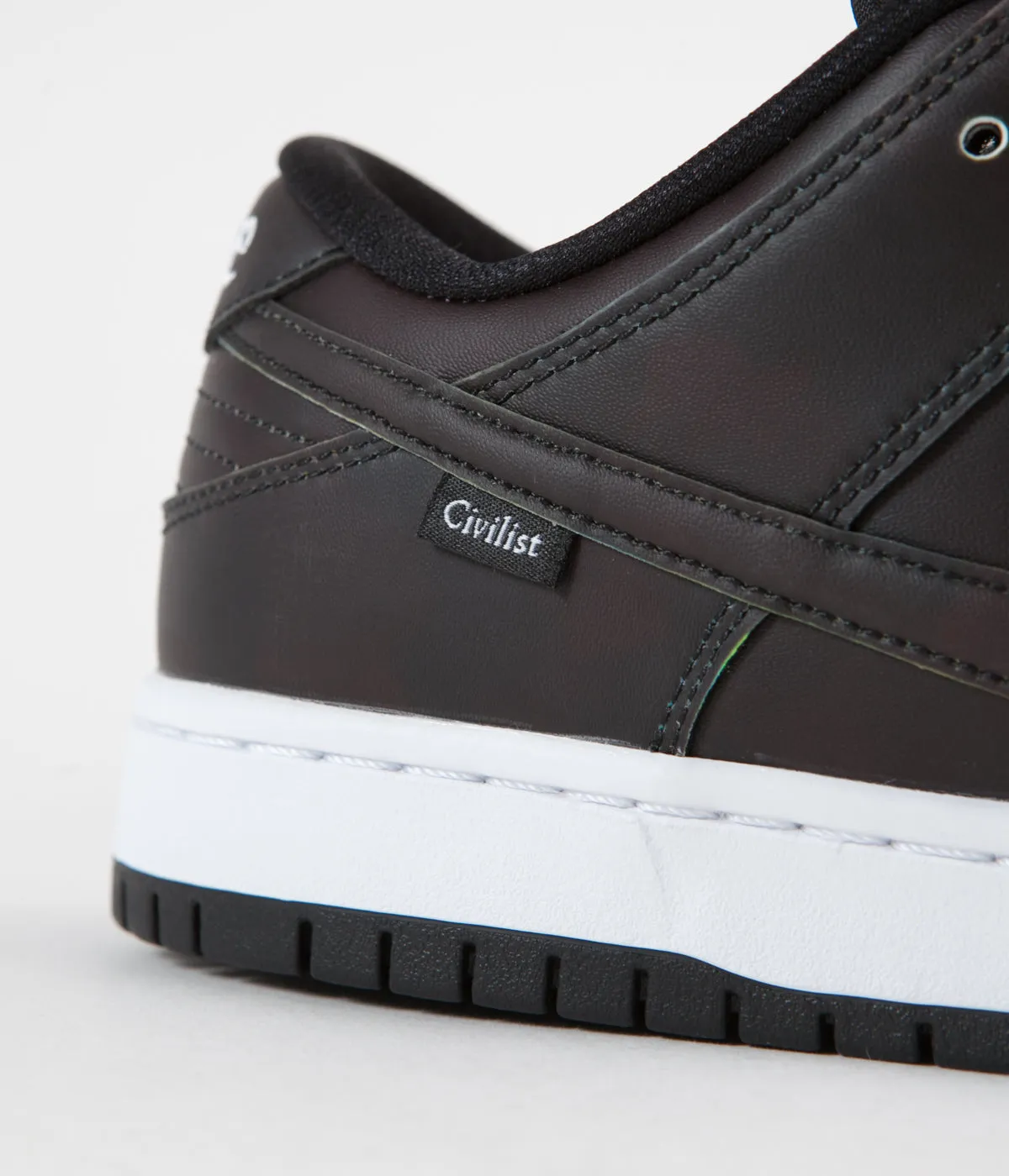 Nike SB x Civilist Dunk Low Pro QS Shoes - Black / Black - Black