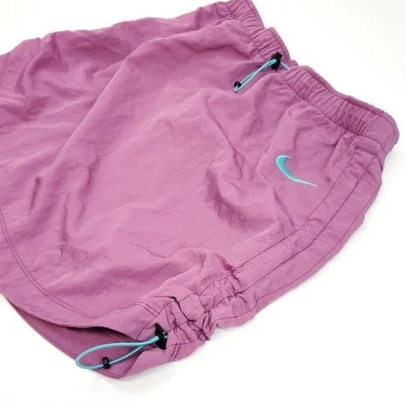 Nike Women's Sportwear Swoosh Woven High Rise Skirt Purple
