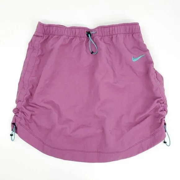 Nike Women's Sportwear Swoosh Woven High Rise Skirt Purple