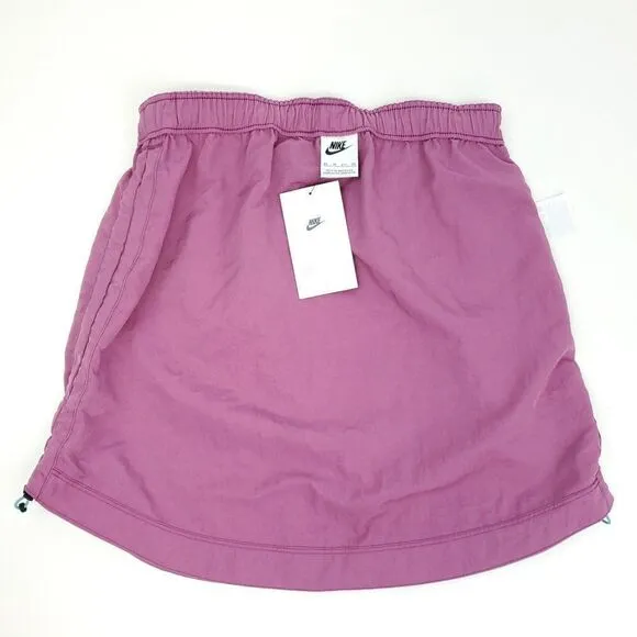 Nike Women's Sportwear Swoosh Woven High Rise Skirt Purple