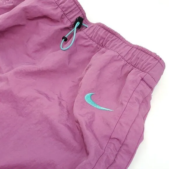 Nike Women's Sportwear Swoosh Woven High Rise Skirt Purple